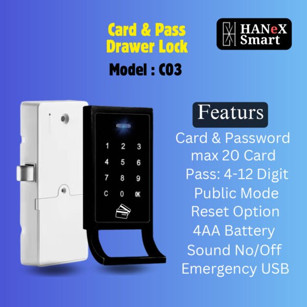 Smart Cabinet & Drawer Lock HANeX C03