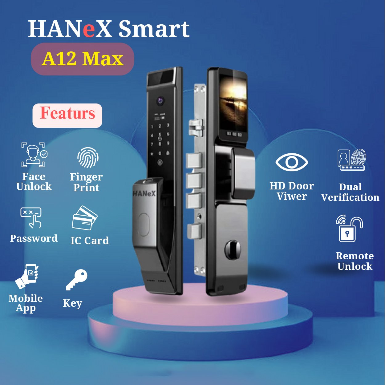 Smart Door Lock HANex A12 Max